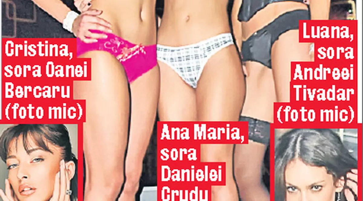 Surorile vedetelor au defilat în costume de baie, într-un club din Constanţa