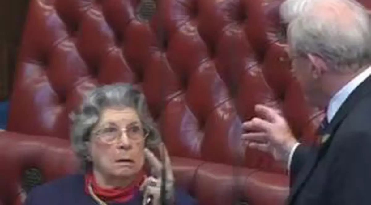 Video | Vezi gestul obscen făcut de o baroneasă în Camera Lorzilor! Şi mai are titlu de "lady"