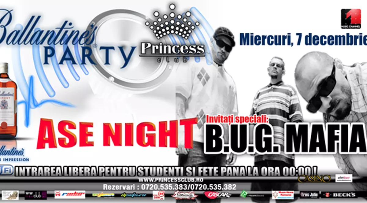Dupa Mos Nicolae, baietii "rai"de la BUG vin cu un cadou muzical de exceptie pentru studenti, in club Princess!