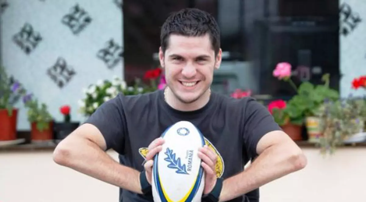Sponsorul echipei naţionale de rugby a României îi răsplăteşte curajul lui George Baltă