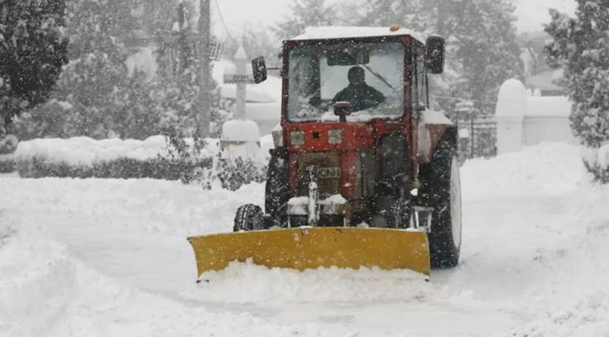 Traficul rutier a fost întrerupt pe DN1 din cauza zăpezii