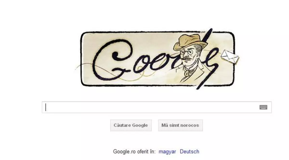 I.L. Caragiale, omagiat cu un logo special de Google