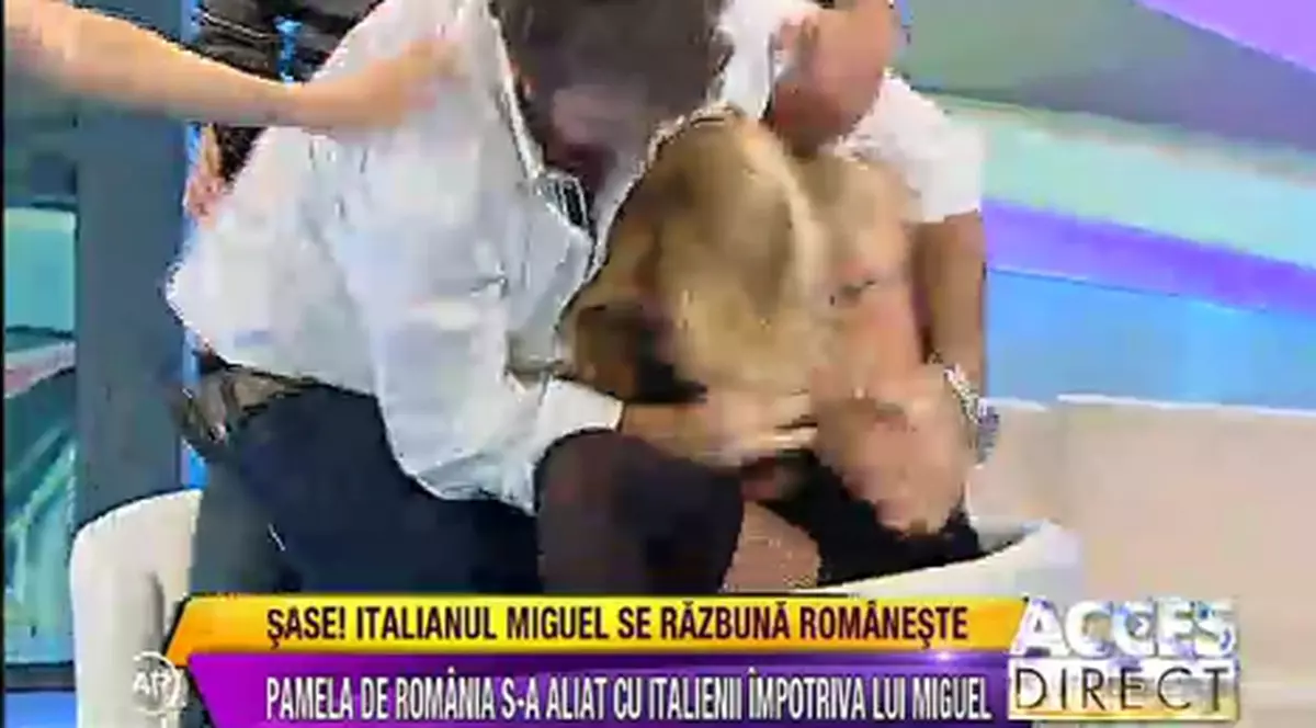 Incredibil! Miguel a lovit-o pe Simona Traşcă în direct | VIDEO