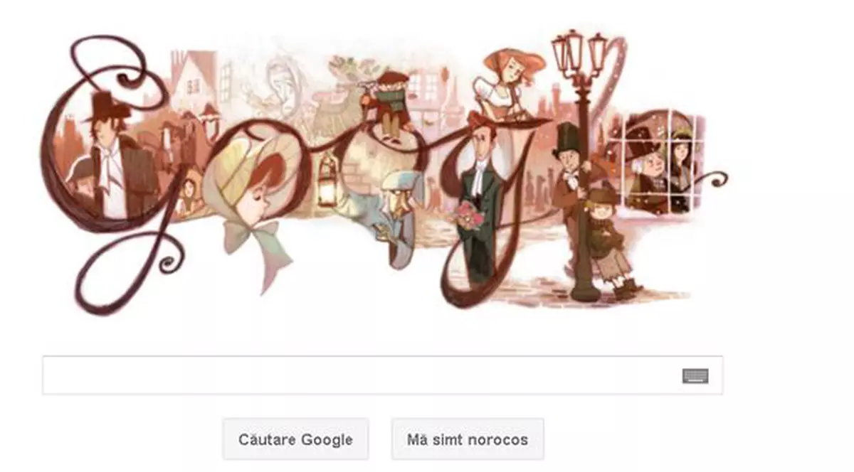 Google celebrează 200 de ani de la naşterea lui Charles Dickens
