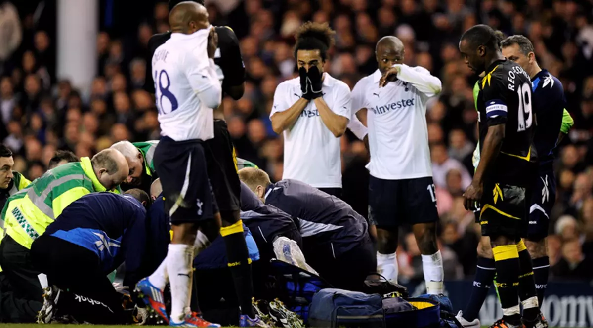 Jucătorii lui Tottenham au dat buzna la doctor, după infarctul suferit de Fabrice Muamba