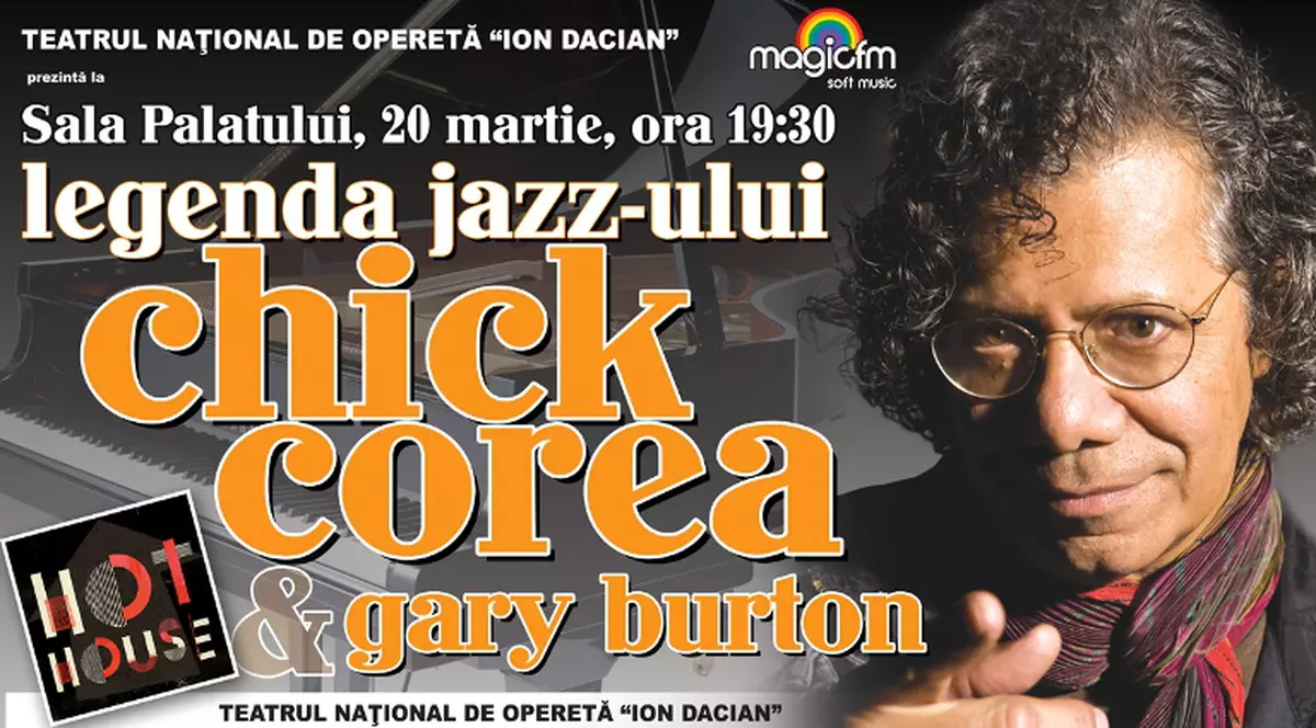 Legendele jazz-ului Chick Corea si Gary Burton concetează la Bucureşti