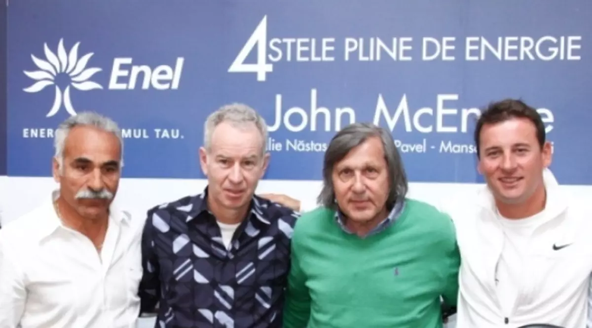 Legendele tenisului John McEnroe şi Ilie Năstase fac spectacol la București
