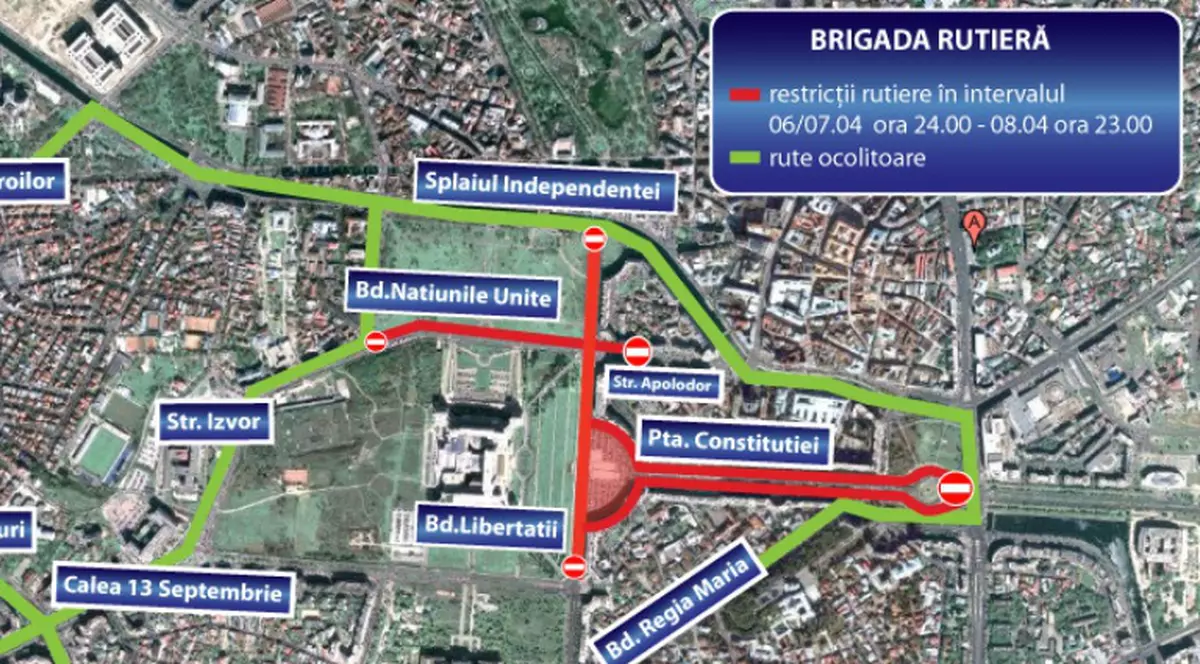 Campionatul European FD1 - Formula Drift One blochează centrul Capitalei în weekend! Vezi harta străzilor blocate!