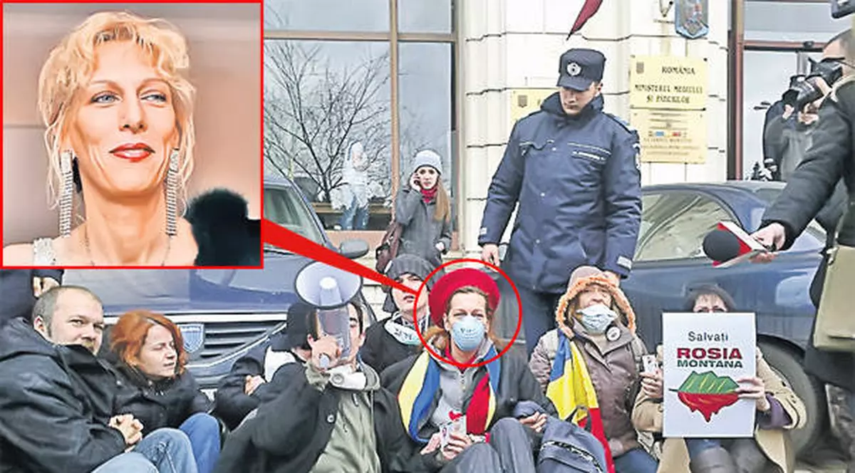 Nu se mai potoleşte! Brianna Caradja, „săltată" din nou de jandarmi!