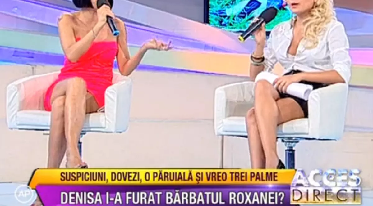 Roxana Marinescu, foc şi pară: "Denisa Biţă s-a dat la soţul meu şi am luat-o de păr"