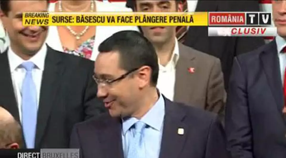 Prima reacție a lui Victor Ponta de la Bruxelles: ”Am vorbit aseară cu Băsescu, trebuia să ne vedem aici. Înțeleg că nu a venit”