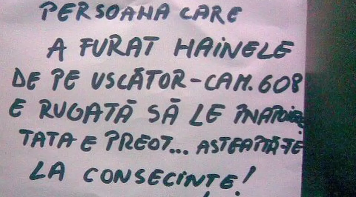 "Cine a furat hainele de pe uscător, să le înapoieze urgent!" Urmarea E INIMAGINABILĂ!