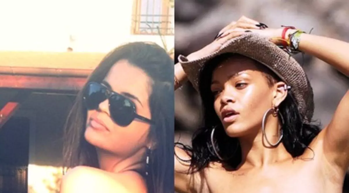Francesca Lucarelli şi-a tras costum de baie identic cu al Rihannei
