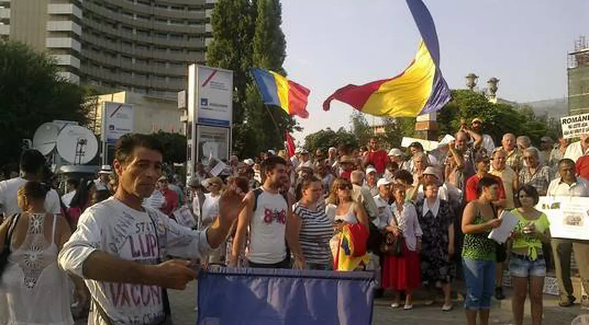 Un nou miting la Universitate împotriva lui Băsescu! FOTO