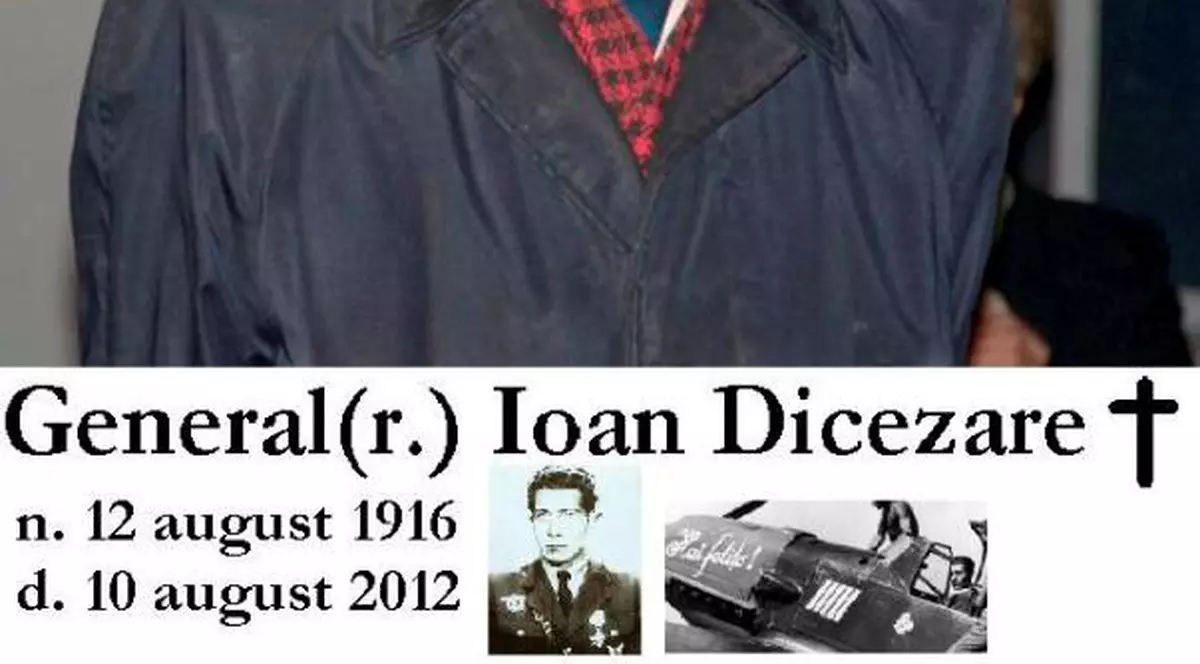 Doliu în aviaţia românească. A murit Generalul Ioan Dicezare, unul dintre ultimii piloţi de vânătoare români din al doilea Război Mondial