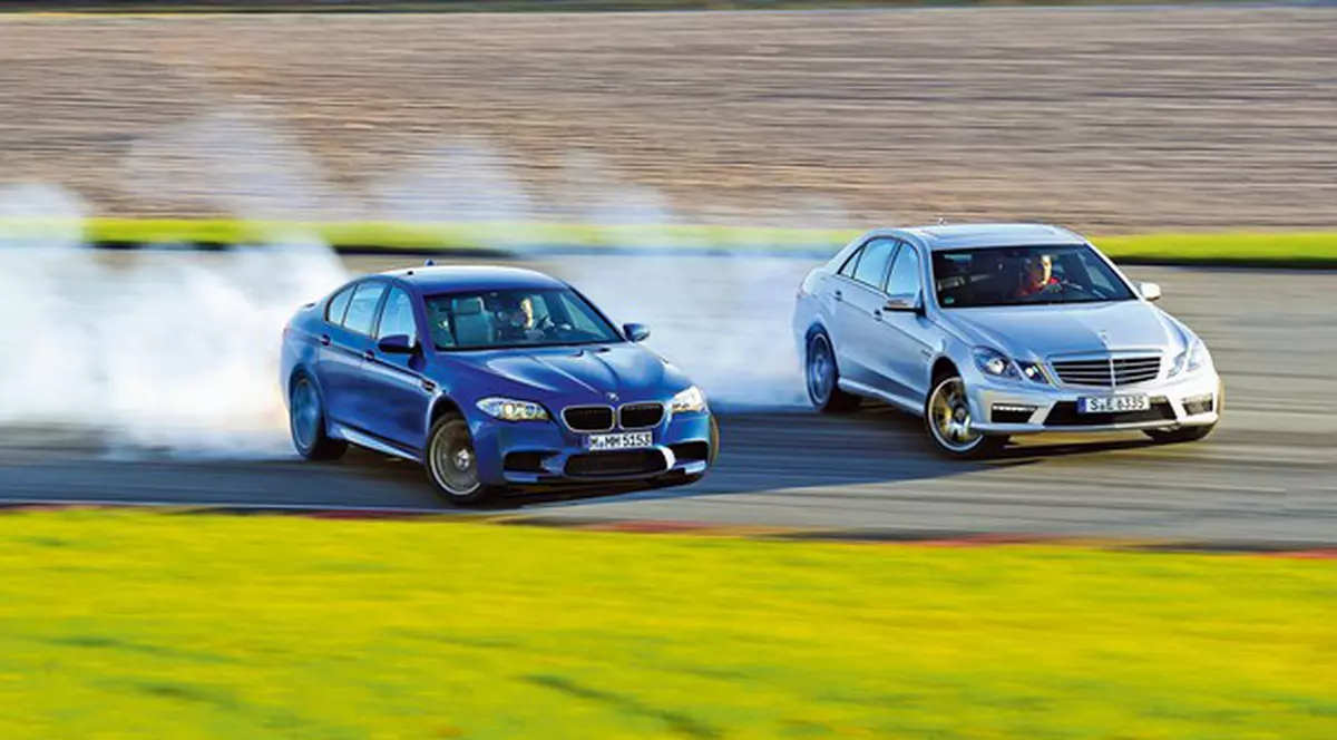 Infruntarea titanilor: BMW M5 vs Mercedes E63 AMG
