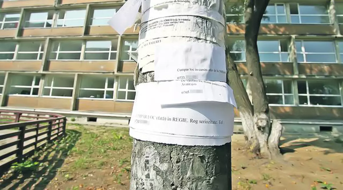 600 €, şpaga pentru un loc în cămin