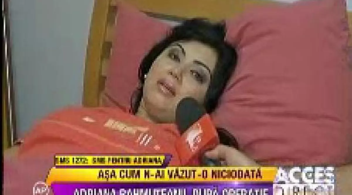 PRIMELE IMAGINI cu Adriana Bahmuțeanu după operația de FIBROM! ”Doamnele trebuie să știe că PROCEDURA nu le lasă FĂRĂ UTER și mai pot avea copii!
