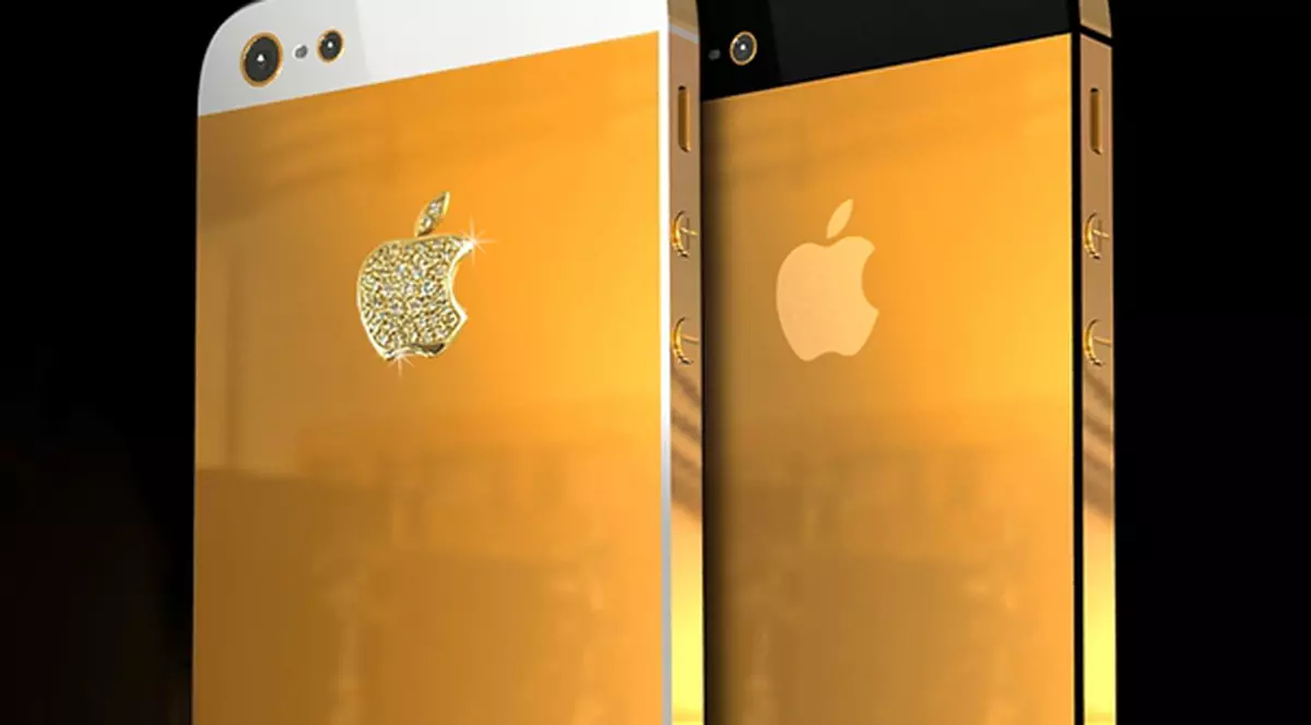 S-a lansat iPhone 5 DE LUX! Este placat cu aur şi cu diamante şi costă 22.000 de lire sterline