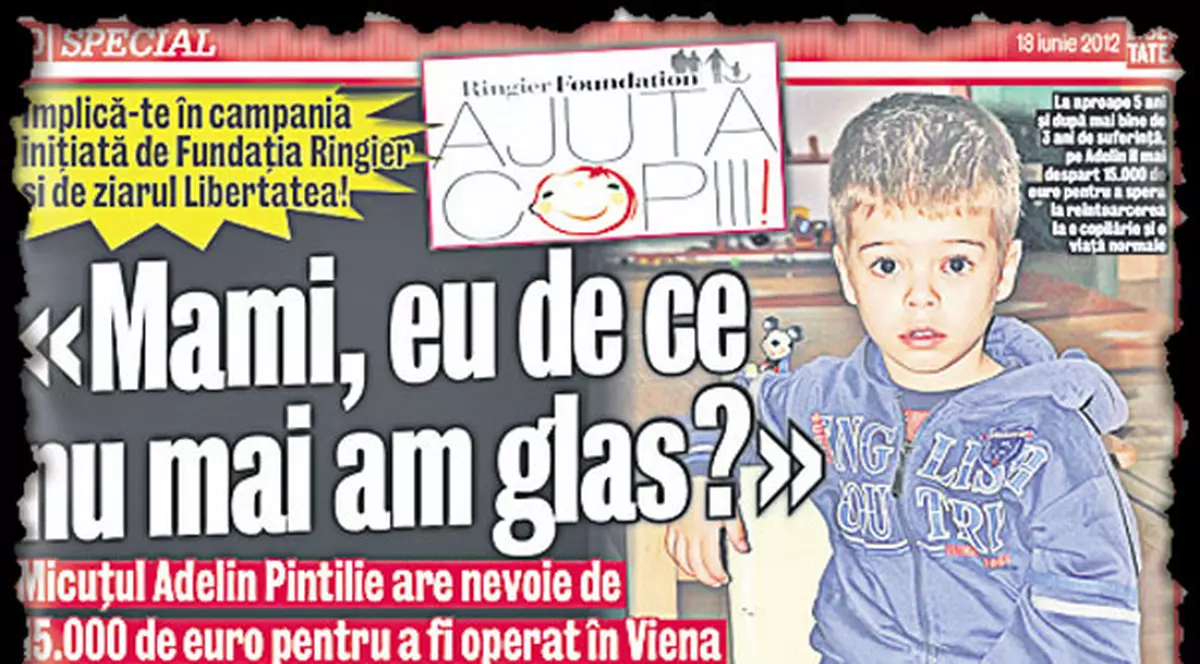 Adelin încă aşteaptă operaţia din Austria