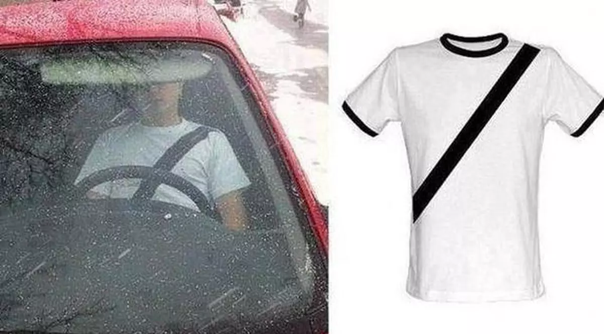 Asta e cea mai tare metodă pentru a-i păcăli pe poliţişti! Uite cum poţi să le arăţi că ai centură!