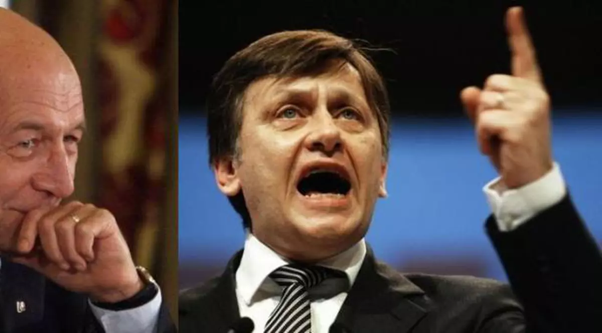 Băsescu L-A LUAT LA MIŞTO pe Antonescu: "Înţeleg că a dat al 8173-lea avertisment, după care a căzut pe spate şi a adormit"