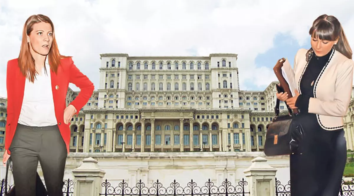 Ele sunt boboacele din Casa Poporului! Gabriela Podașcă și Cătălina Ștefănescu sunt deputatele care nu au împreună o jumătate de veac
