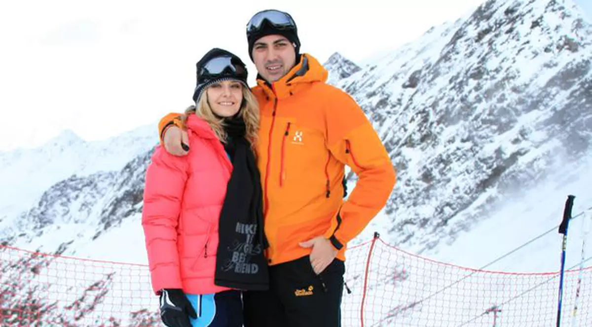 Alexandru Ciucu, schi extrem pe pârtia neagră cu înclinație de 70 de grade