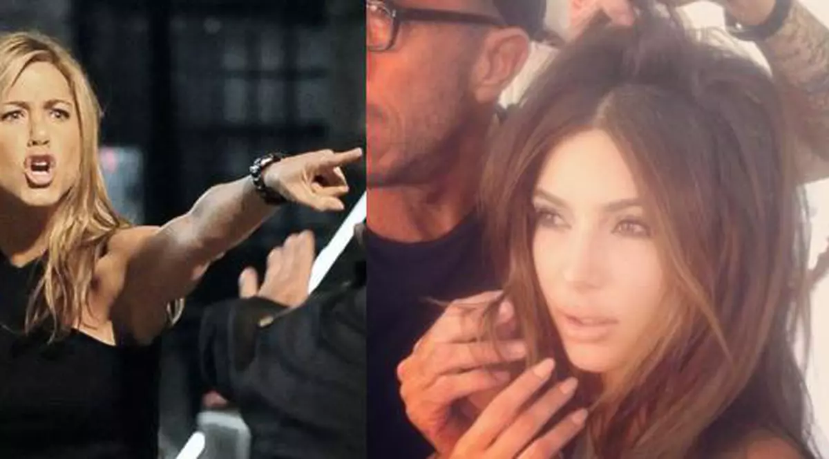 Jennifer Aniston şi Kim Kardashian, LA CUŢITE! MOTIVUL este INCREDIBIL!