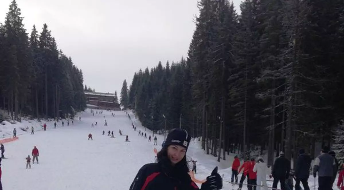 Nicoleta Luciu a învățat să schieze! Uite prin câte peripeții a trecut pe pârtie!