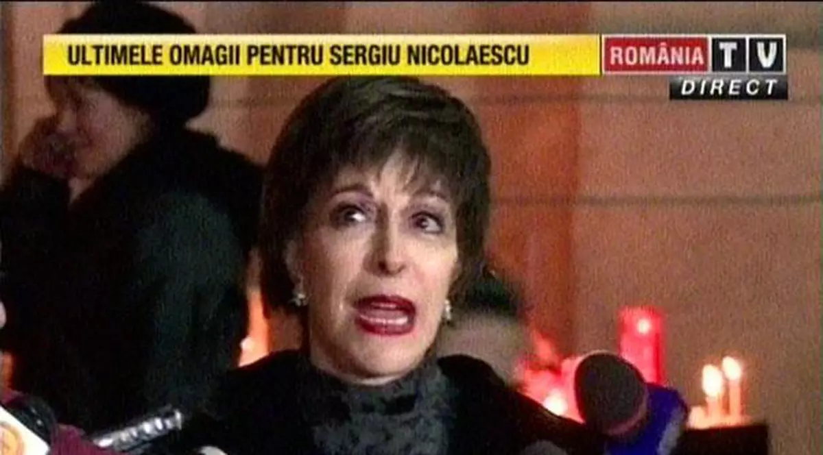 Prințesa Lia, cu lacrimi în ochi la sicriul lui Sergiu Nicolaescu
