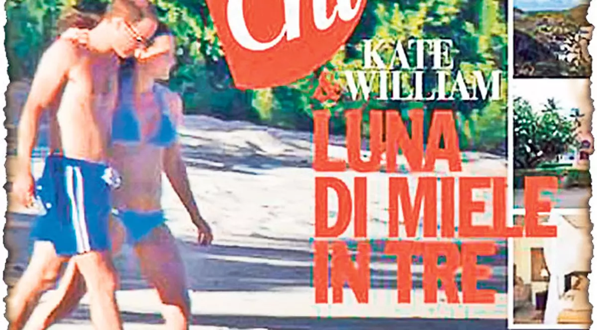 Ducesa Kate, gravidă, pozată la plajă