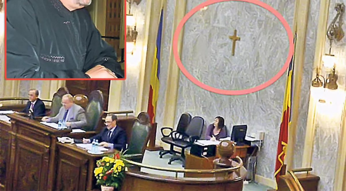 Scandal pe cruce la Parlament