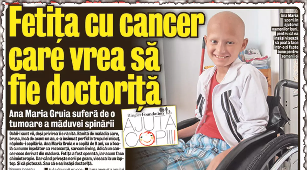 Ana Maria a învins cancerul! Fetiţa mai are nevoie de ghete ortopedice şi de orteze