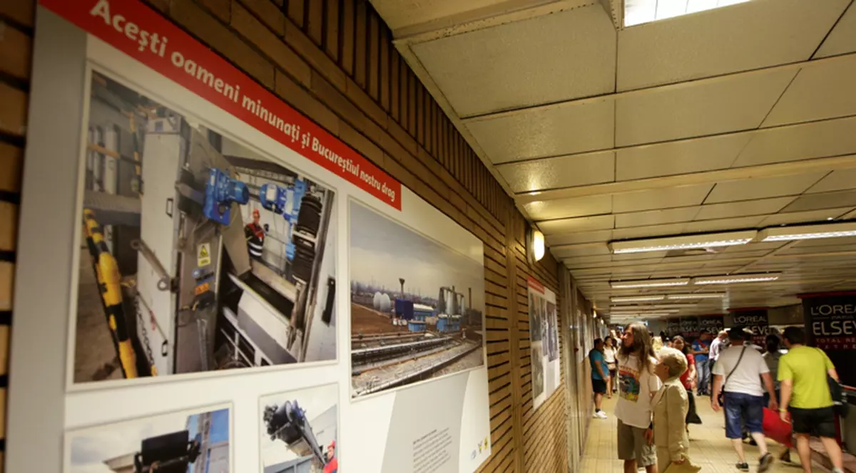 Expoziţie foto în subteran, în Capitală