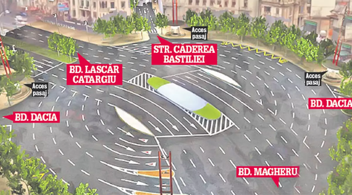 Aşa va arăta Piaţa Romană! Un pasaj pietonal va trece pe sub intersecţia din centrul Capitalei