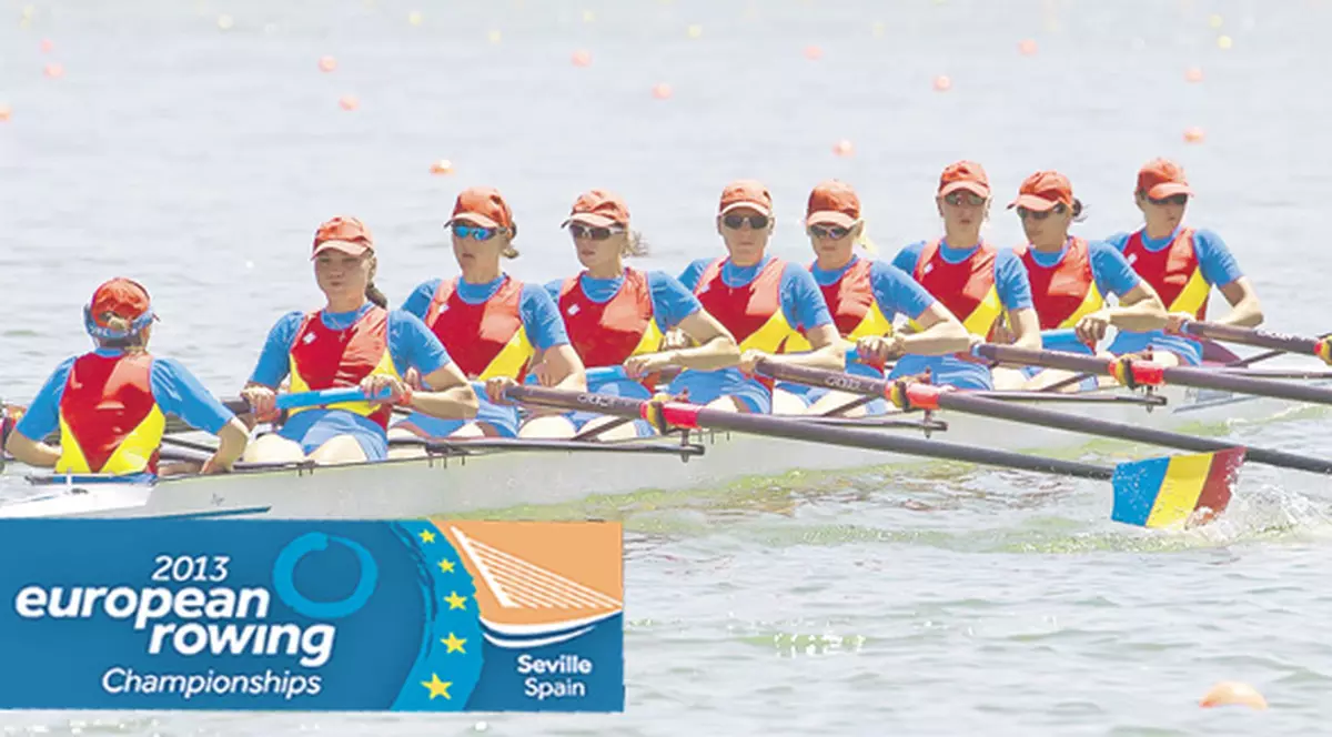 Fetele noastre au rămas «reginele Europei»! Româncele din barca de 8+1 au obţinut al şaptelea titlu continental la canotaj