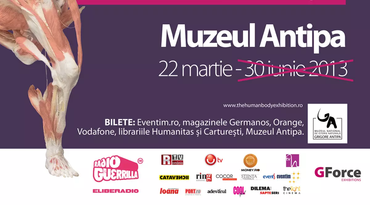 Reduceri pentru familii la expoziția “THE HUMAN BODY” în zilele de marți