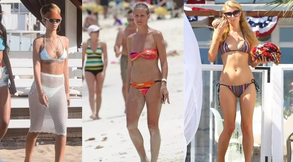POZE INCENDIARE: Vedetele îşi etalează formele la plajă! Crezi că sunt perfecte?