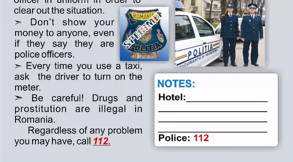 Turiştii străini, învăţaţi cum să nu cadă pradă infractorilor din Capitală