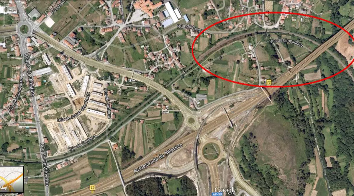 TRAGEDIE IN SPANIA | Aici este curba în care a deraiat trenul din Spania! 