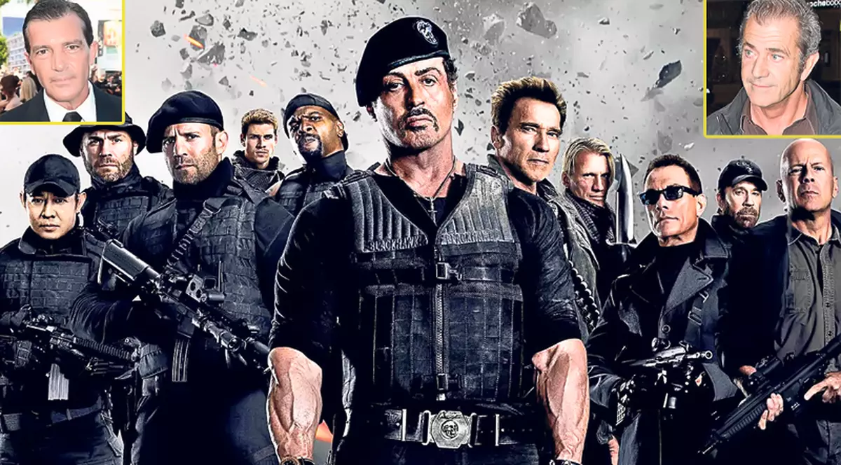 Banderas şi Mel Gibson, angajaţi de Stallone