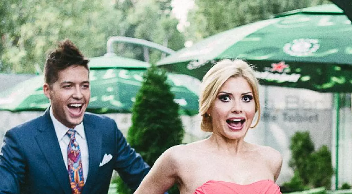 Jorge si soția, în ziua în care s-au cununat civil