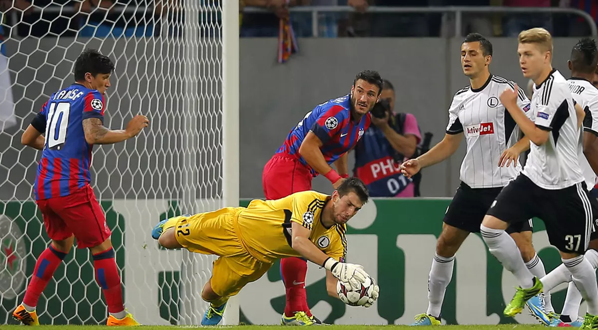 Greu, dar sperăm! Steaua - Legia Varşovia 1-1
