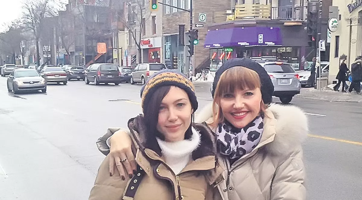 Marina Almăşan, în inspecţie la fiica ei, în Canada