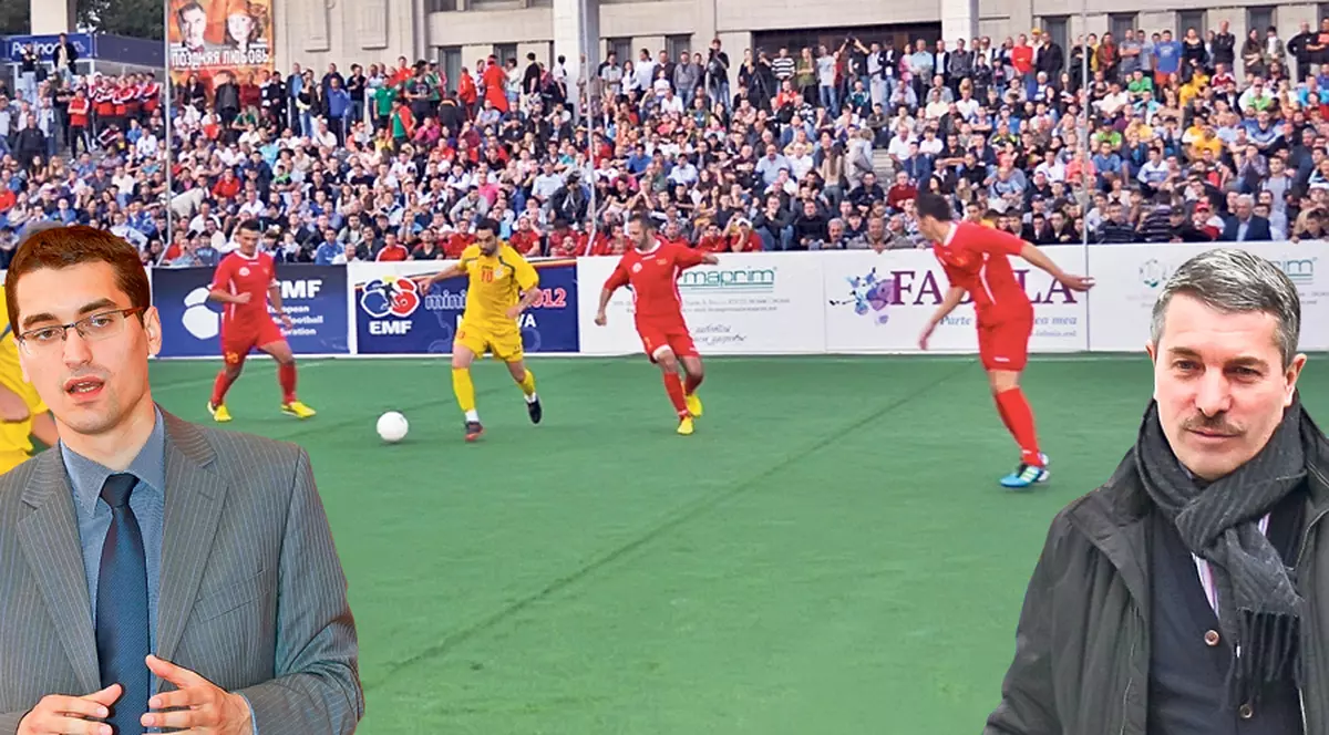 MINIBĂTAIE! Burleanu, şeful de la minifotbal, «o ia la gioale» de la Avram, contracandidat la FRF