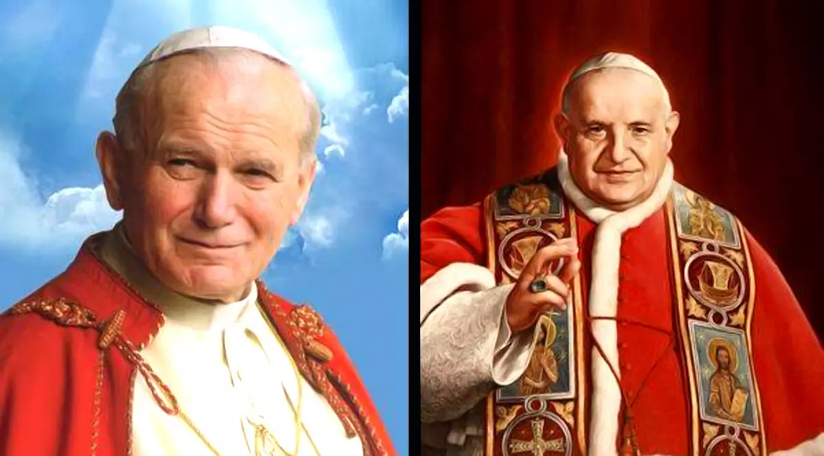 Papii Ioan Paul al II-lea şi Ioan al XXIII-lea AU DEVENIT SFINŢI