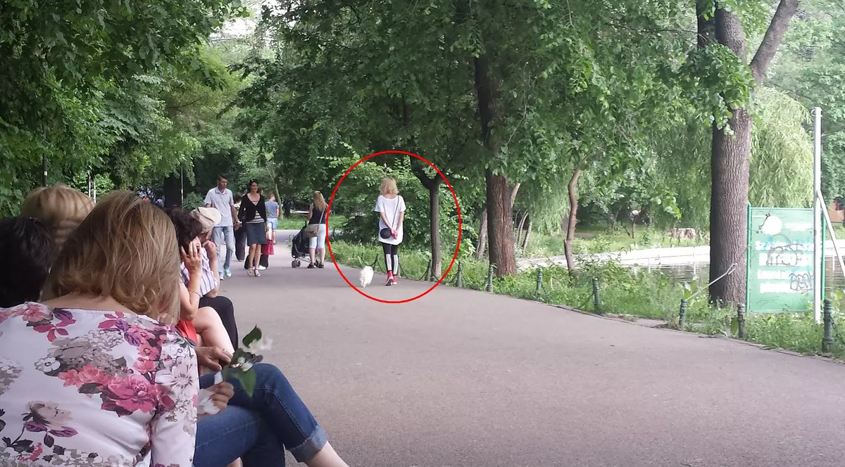 Diana Dumitrescu se plimbă singură şi TRISTĂ prin parc | FOTO
