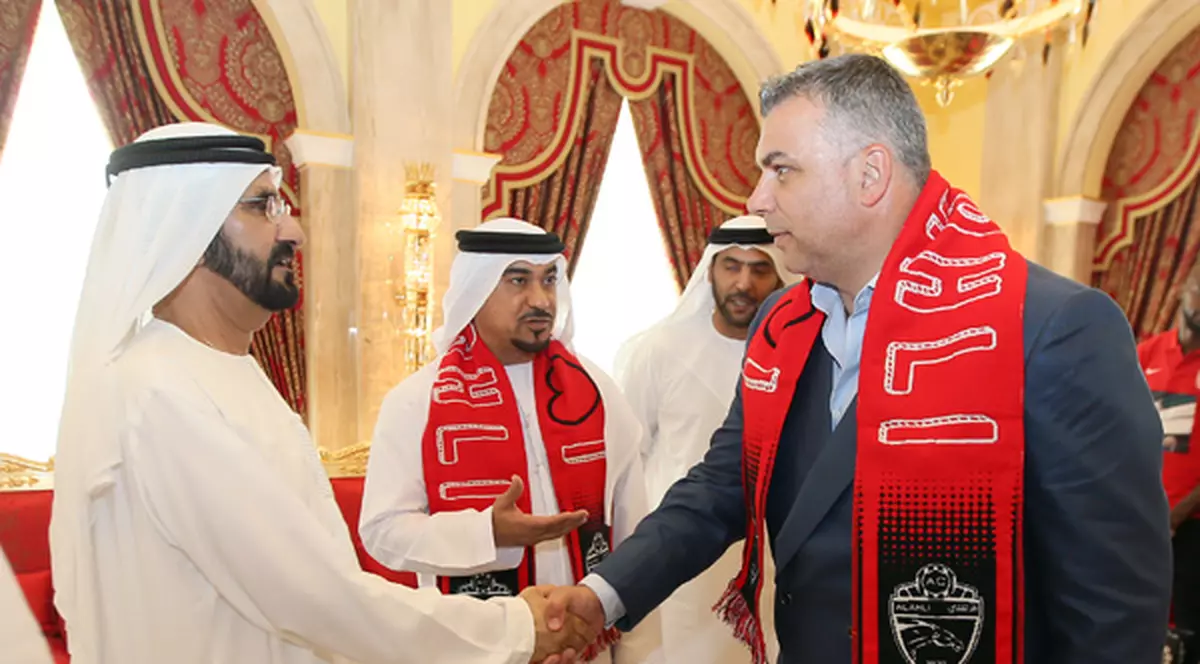 FOTO/VIDEO Cosmin Olăroiu, primit ca un șef de stat de Prințul Dubaiului