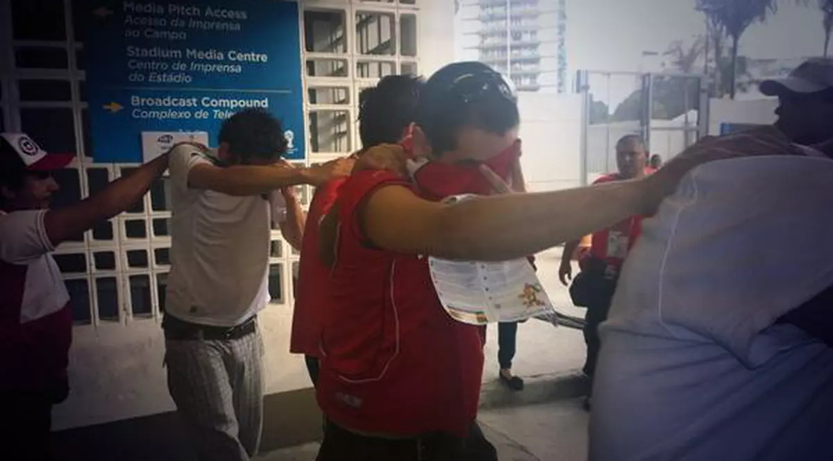 Bătaie ca-n filme pe Maracana! Chilienii au forțat intrarea, deși nu aveau bilete!